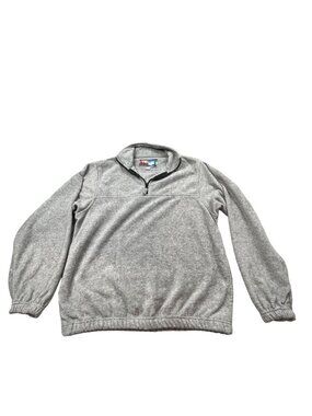 Sierra Pacific Outdoors Jacket Womens Small Gray Fleece Pullover Quarter-Zip